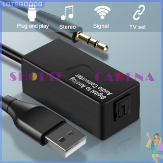 สินค้า (Lotsgoods)     D15 DAC Digital to Optical Fiber/Coaxial Analog Audio Converter USB Adapter