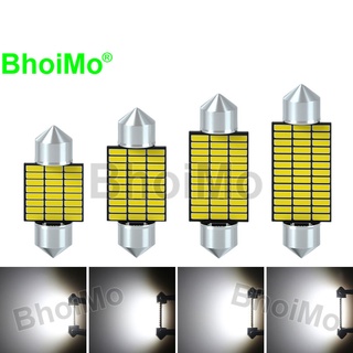 Bhoimo ใหม่ หลอดไฟ LED 30SMD 31 มม. 36SMD 36 มม. 39 มม. 41 มม. 24SMD 39SMD 4014 สําหรับติดป้ายทะเบียนรถยนต์ DC12v