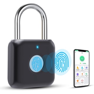 elinkSmart กุญแจสแกนลายนิ้วมือ/ลายนิ้วมือขนาดเล็ก ล็อคอิเล็กทรอนิกส์ Smart Padlock ลายนิ้วมือปลดล็อค/กุญแจบ้าน