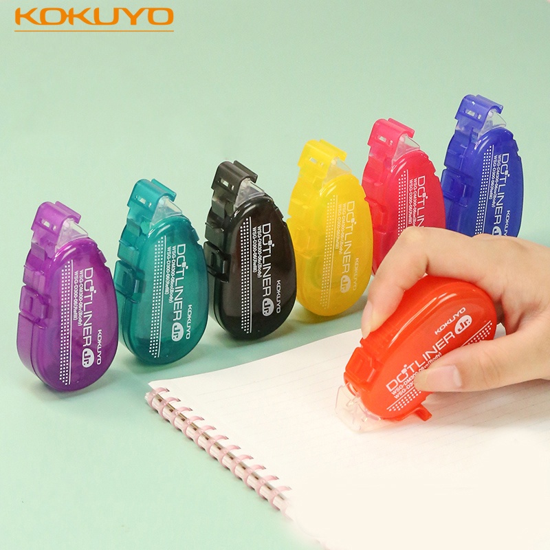 Penlab KOKUYO เทปกาวสองด้าน ลายจุด แบบพกพา หลายสี C6185 | Shopee Thailand