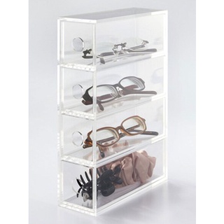 MUJI - กล่องลิ้นชักเก็บของ หรือใส่แว่น ACRYLIC STAND FOR GLASSES