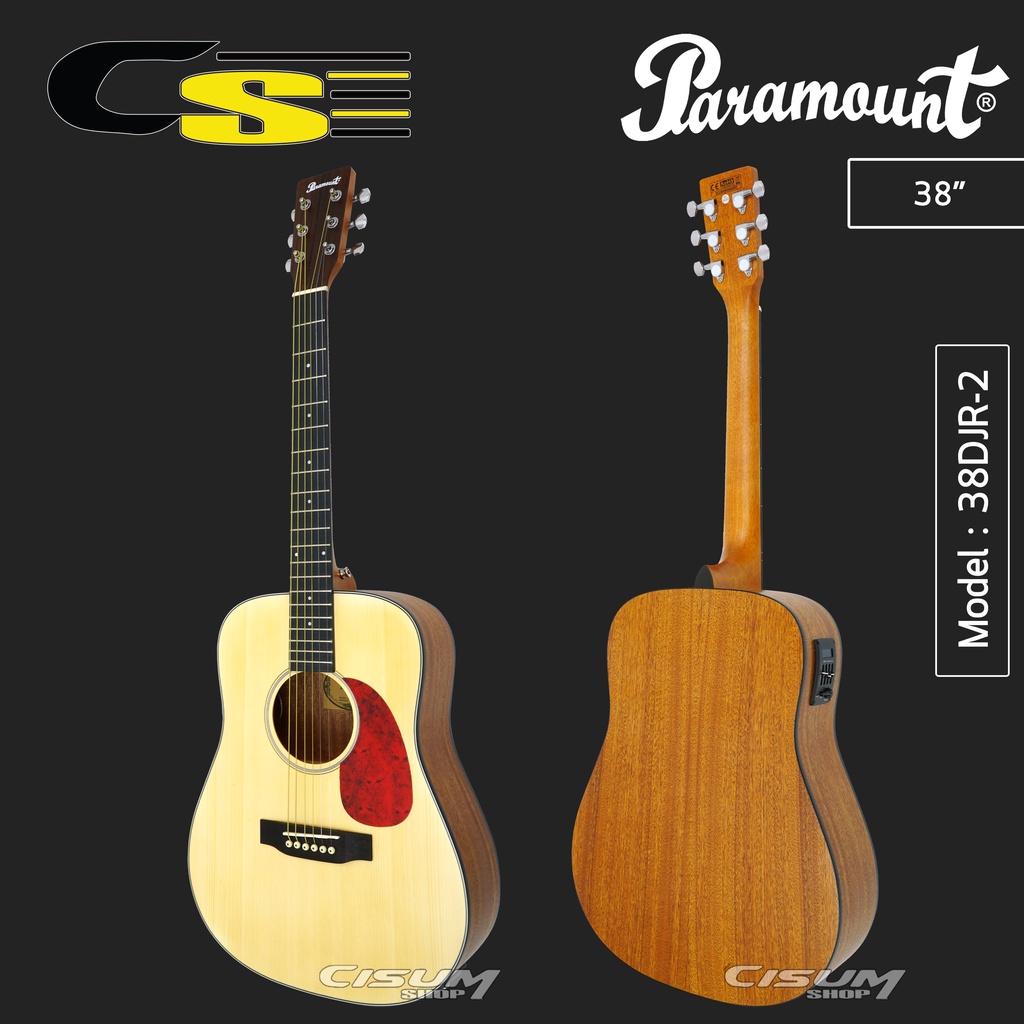 paramount-38djr-2-กีตาร์โปร่งไฟฟ้า-38-ทรง-martin