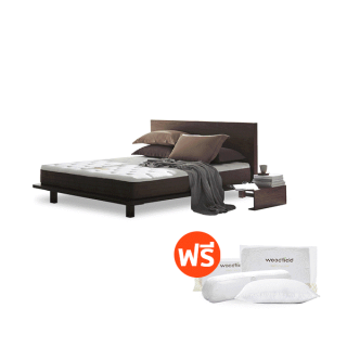 โปรโมชั่น : Woodfield ที่นอนยางพาราไร้สปริง นำเข้าจากประเทศเบลเยี่ยม รุ่นE-Hybrid III หนา9.5นิ้ว สเปคนุ่มสบาย ฟรีหมอนหนุนหมอนข้าง