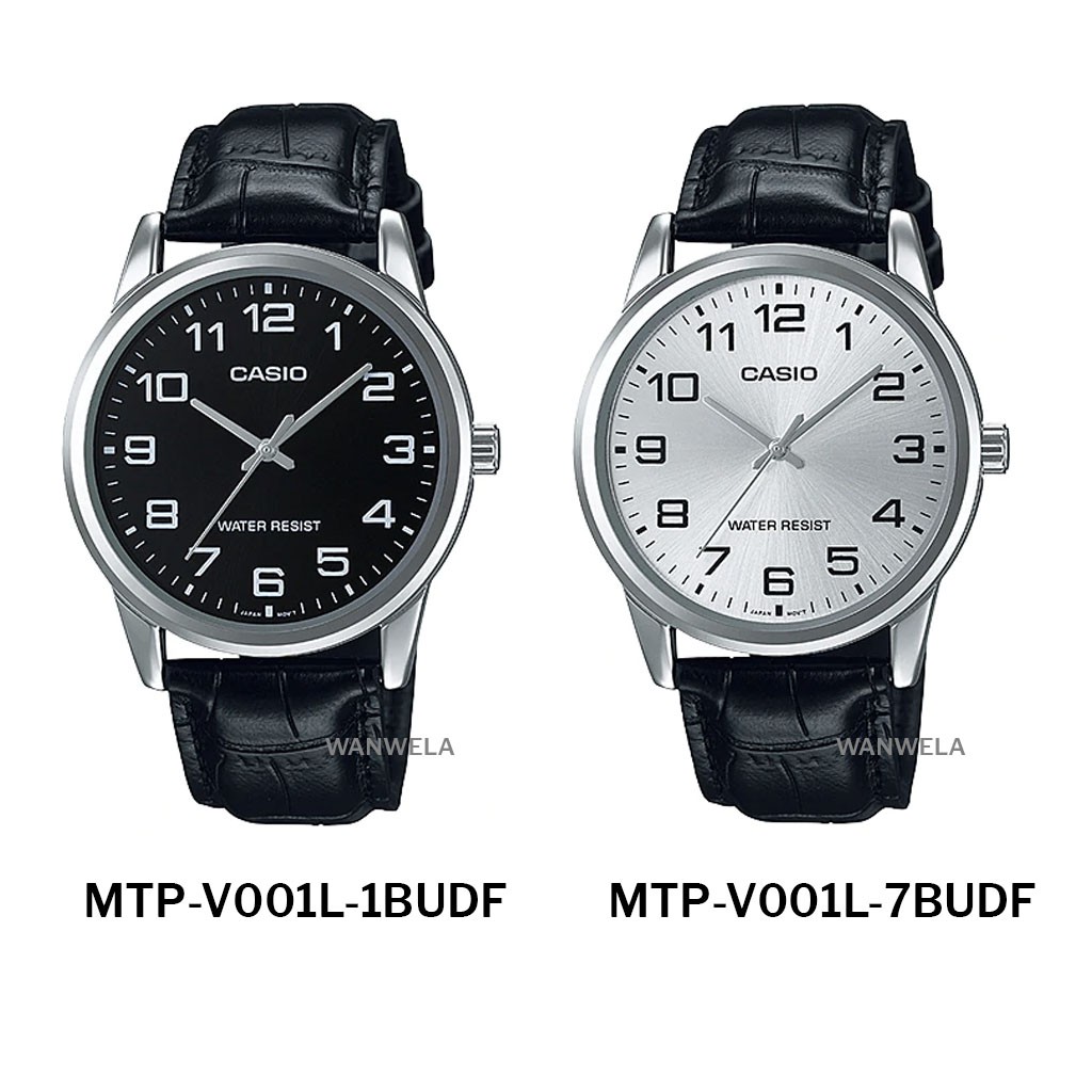 ภาพสินค้าของแท้ นาฬิกาข้อมือ Casio ผู้ชายรุ่น MTP-V001 สายหนัง พร้อมกล่อง จากร้าน wanwela.watch บน Shopee ภาพที่ 1