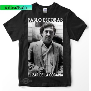 เสื้อยืด พิมพ์ลาย pablo escobar EL ZAR DE LA COCAINA พรีเมี่ยม โอเวอร์ไซซ์S-5XL