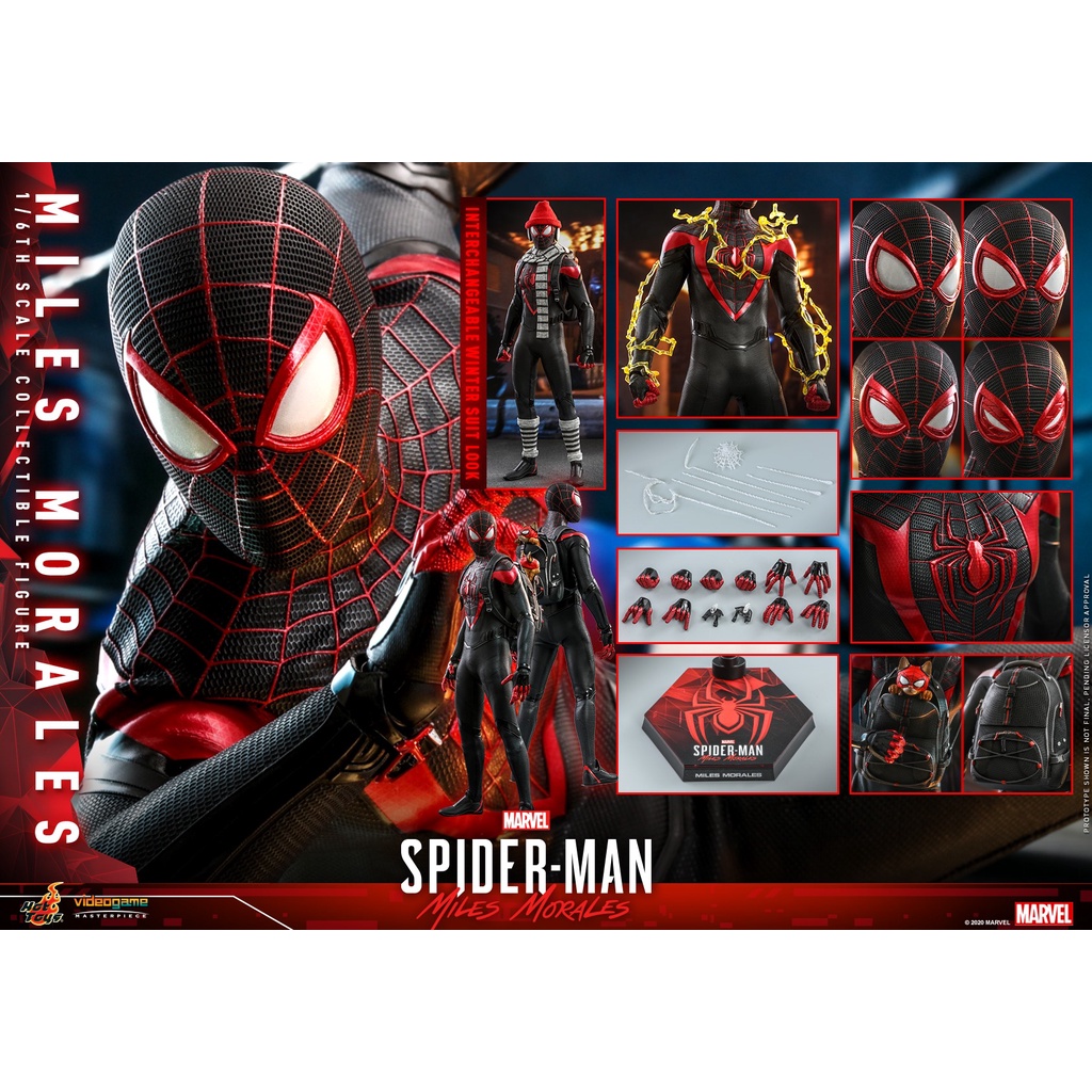 พร้อมส่ง-ฟิกเกอร์-hot-toys-vgm46-1-6-marvel-s-spider-man-miles-morales-miles-morales