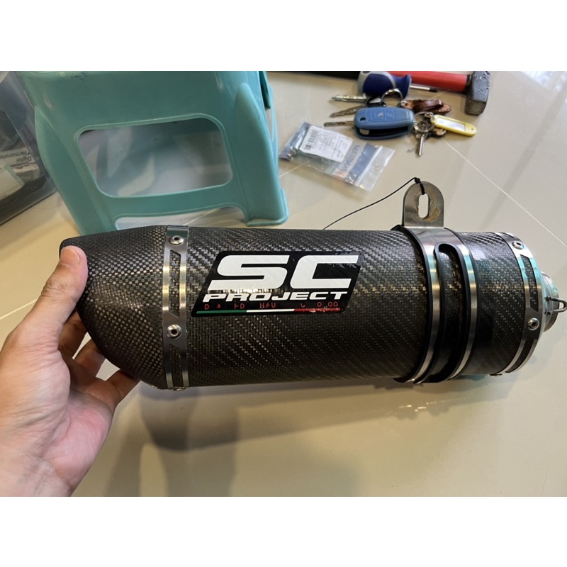 ท่อ SC PROJECT OVAL CARBON สภาพสวย ใส่ได้หลายรุ่น | Shopee Thailand