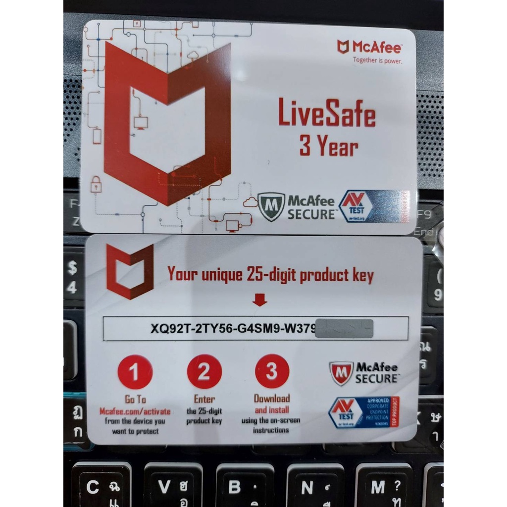 ภาพสินค้าMcAfee LiveSafe Antivirus 3 Year_Keyแบบผูก_Mail_ไม่ใช่คีร์แชร์ จากร้าน cksoftware บน Shopee ภาพที่ 3