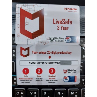 ภาพขนาดย่อของภาพหน้าปกสินค้าMcAfee LiveSafe Antivirus 3 Year_Keyแบบผูก_Mail_ไม่ใช่คีร์แชร์ จากร้าน cksoftware บน Shopee ภาพที่ 3