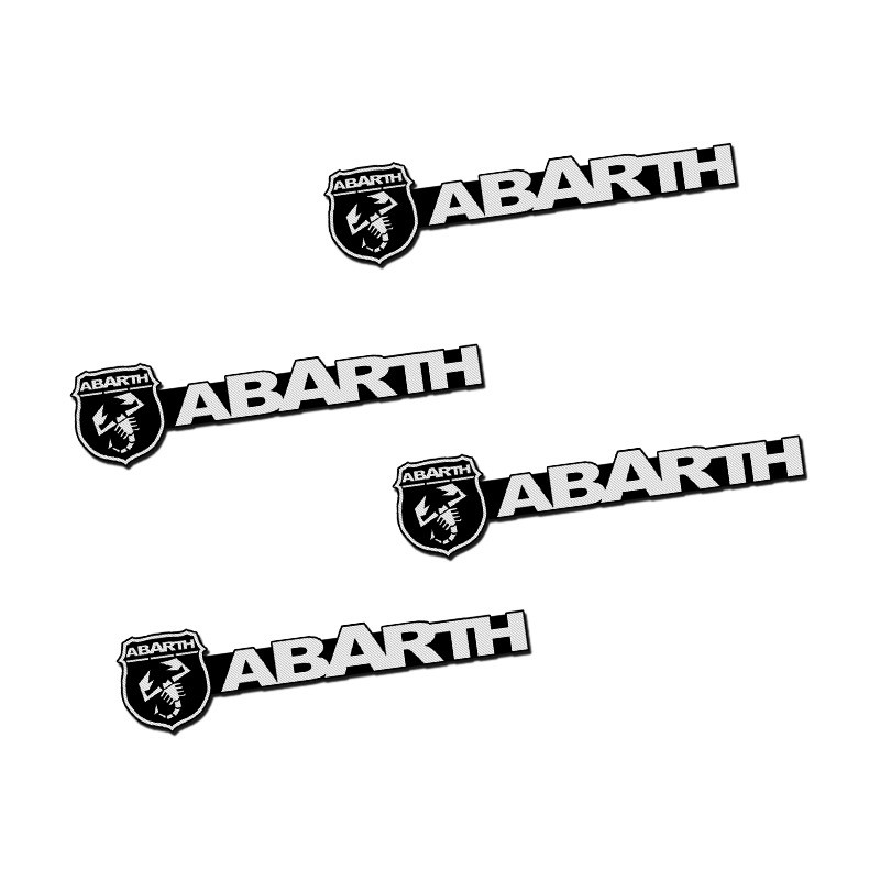 สติกเกอร์โลโก้รถยนต์-อัลลอย-ขนาดเล็ก-4-ชิ้น-ต่อชุด-สําหรับ-abarth-punto-1000-204a-205a