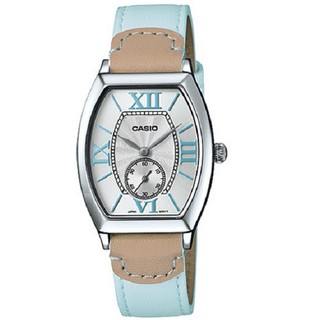 Casio Standard นาฬิกาข้อมือสุภาพสตรี สีฟ้า สายหนัง รุ่น
LTP-E114L-2ADF