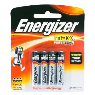 ถ่านEnergizer MAX ขนาดAAA (แพค4ก้อน)