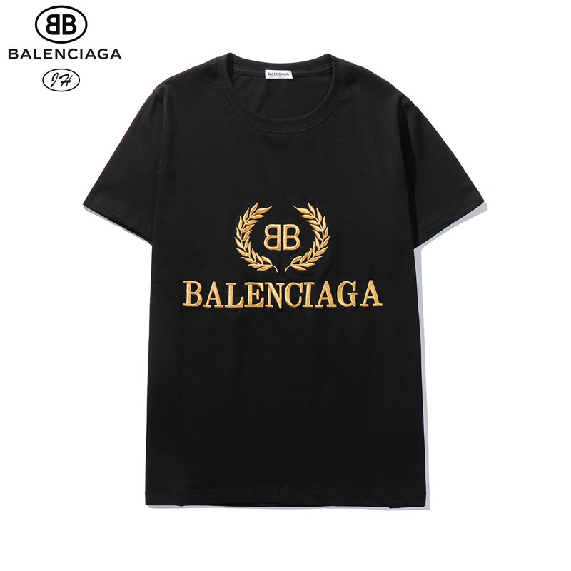 2020-balenciaga-เสื้อยืดแขนสั้นผ้าฝ้ายปักลายตัวอักษร-discount