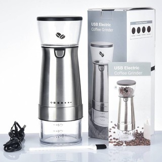 บดกาแฟ​ เครื่องบดกาแฟพกพา Electric Coffee Beans Grinding Machine Coffee Grinder USB Charging