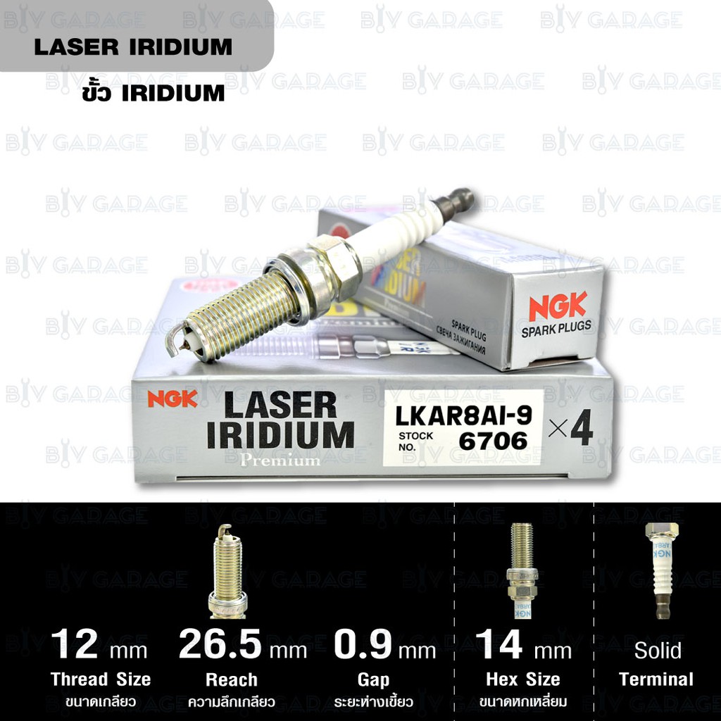 ngk-หัวเทียน-laser-iridium-lkar8ai-9-1-หัว-ใช้สำหรับ-มอเตอร์ไซค์บิ๊กไบค์-ktm-duke200-rc200-duke390