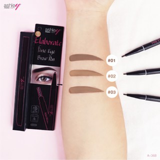 ภาพหน้าปกสินค้า🌟 ดินสอเขียนคิ้ว แอชลีย์ ASHLEY FINE EYES BROW PEN A-368 ที่เกี่ยวข้อง