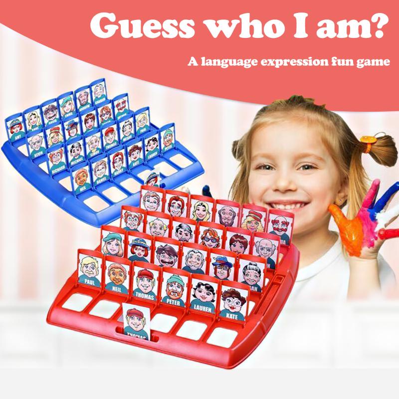 Kids Guess Who Game Toy Children Board Game With People Cards Toddlers
