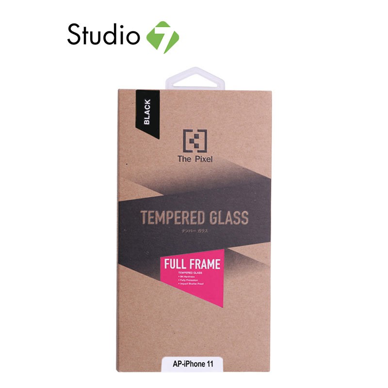 ภาพหน้าปกสินค้าPixel Tempered Glass Full Frame for Apple iPhone 11 Black by Studio7