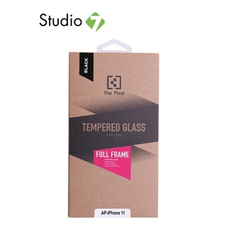 ภาพขนาดย่อของสินค้าPixel Tempered Glass Full Frame for Apple iPhone 11 Black by Studio7