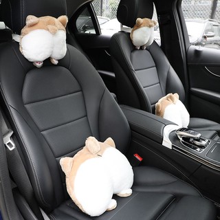 ภาพขนาดย่อของสินค้าหมอนรองคอรถยนต์ลายการ์ตูน Spot  Car headrest lumbar support พร้อมชุดหมอนรองคอรถยนต์