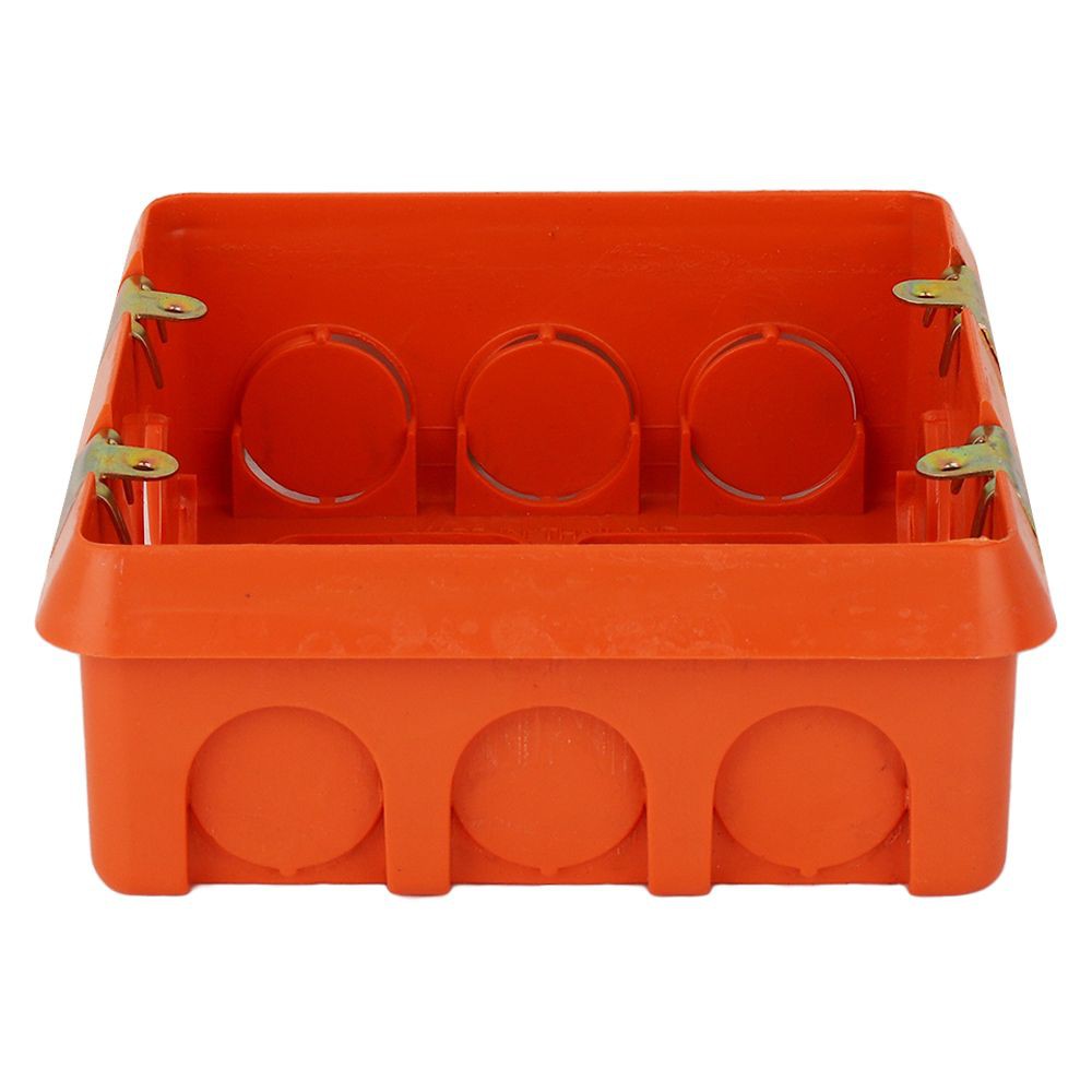 boxes-plastic-tz-4-x4-orange-บล็อกฝังพลาสติก-tz-4x4-นิ้ว-สีส้ม-กล่องพักสายไฟ-ท่อร้อยสายไฟและอุปกรณ์-งานระบบไฟฟ้า-boxes