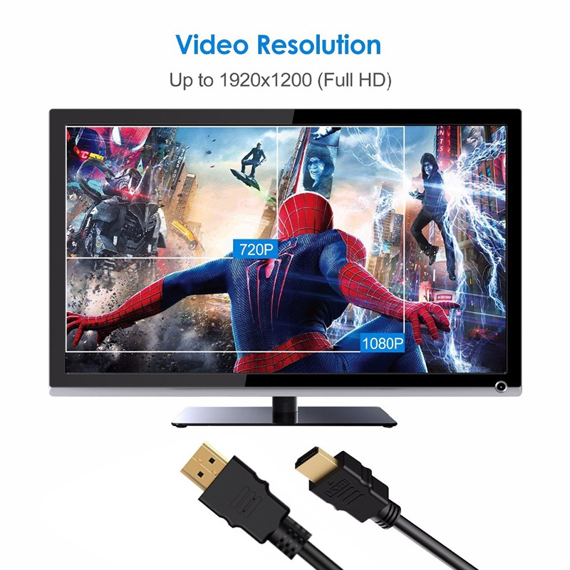 ภาพสินค้าสายHD TO HD ต่อกับทีวี สาย TV HD ยาว 1 เมตร/1.5 เมตร/3 เมตร HD TO HD Cable 4K V2.0 สายถักรุ่น FULL HD 1080P จากร้าน luckystar_mall บน Shopee ภาพที่ 4