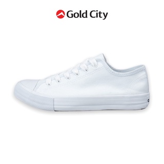ภาพขนาดย่อของภาพหน้าปกสินค้าGOLDCITY รุ่น FL003 รองเท้าผ้าใบแฟชั่น รองเท้าผ้าใบ โกลด์ซิตี้ ขาวขาว ดำดำ เขียวขี้ม้า จากร้าน goldcityshop บน Shopee