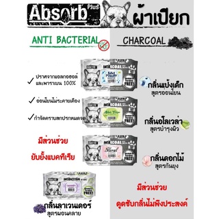 ภาพหน้าปกสินค้า[sabaijaipetshop] Absorb Plus Pet Wipes Antiracterial / Charcoal ผ้าเปียก ทิชชู่เปียกสำหรับสัตว์เลี้ยง ปริมาณ 80แผ่น ที่เกี่ยวข้อง