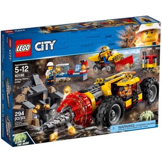 LEGO (กล่องมีตำหนิ) City 60186 Mining Heavy Driller ของแท้