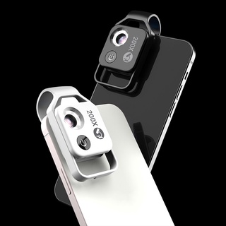 สินค้า Apexel เลนส์กล้องจุลทรรศน์ขยาย 200X พร้อมเลนส์มาโคร Cpl ไฟ Led สําหรับ Iphone Samsung สมาร์ทโฟนทุกรุ่น
