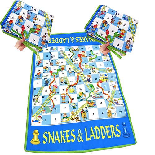 snakes-amp-ladders-game-เกมส์บันไดงูพร้อมอุปกรณ์ทอย