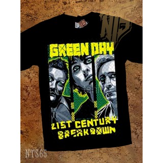 【🔥🔥】ผ้าฝ้าย 100% 65 Green day เสื้อยืด เสื้อวง สกรีนลายอย่างดี ผ้าหนานุ่ม ไม่หดไม่ย้วย มาตราฐาน  T SHIRT S M L XL XXLS