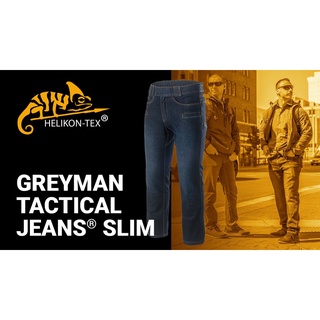 กางเกงยีนส์GREYMAN TACTICAL JEANS® SLIMสี DENIM MID จาก Helikon-tex