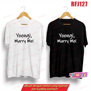 !! เสื้อยืด พิมพ์ลาย Bts SUGA YOONGI MARRY ME RFJ127 bt