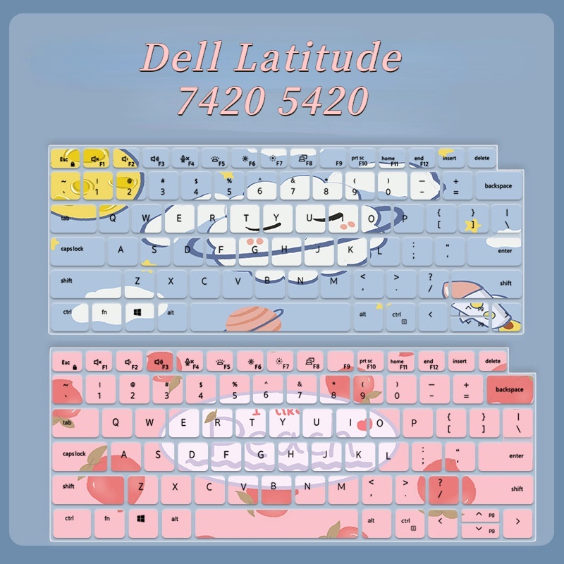 ฟิล์มซิลิโคนกันฝุ่น-ติดแป้นพิมพ์โน้ตบุ๊ก-ลายดอกไม้-สําหรับ-dell-latitude-7420-7410-5420-5520-7420-7520-3320-3520-9510-14-นิ้ว