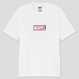 T-Shirtเสื้อยืด พิมพ์ลาย Marvel X UNIQLO MIRROR 1: 1 สําหรับผู้ชาย S-5XL