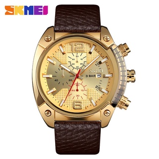 SKMEI Top Brand Luxur Men Watch Fashion Casual Quartz Watches 3Bar Waterproof Large Dial Luminous Pointer