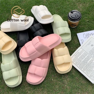 Cottonwool : Slippers รองเท้าแตะแฟชั่น มินิมอล สีพาสเทล ใส่ได้ทั้งในและนอกบ้าน