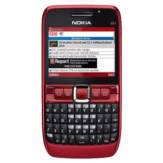 โทรศัพท์มือถือโนเกียปุ่มกด NOKIA E63  (สีแดง)  3G/4G รุ่นใหม่2020