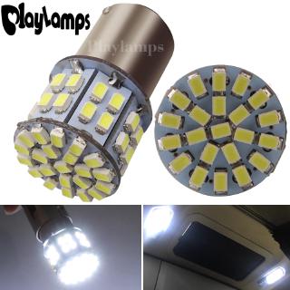 หลอดไฟเลี้ยว 24 v สีขาว p 21 w 1156 ba 15s 1157 1206 50 smd led 400 lm 2 ชิ้น