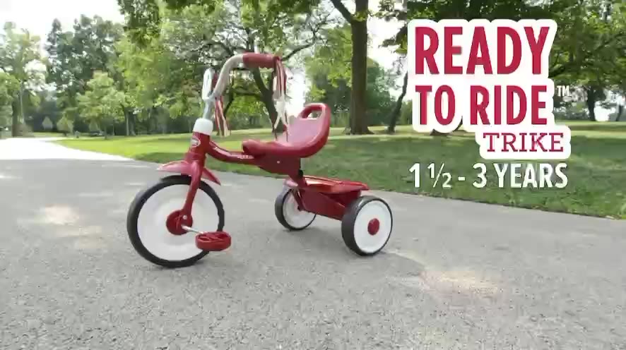 นำเข้า-จักรยานสามล้อ-สำหรับเด็ก-1-5-3-ขวบ-radio-flyer-boys-fold-2-go-tricycle-pink-สีชมพู-ราคา-3190-บาท