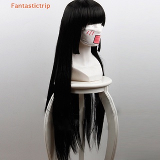 Fantastictrip วิกผมยาวตรง ลายการ์ตูนอนิเมะ Jabami Yumeko สีดํา แฟชั่น สําหรับแต่งคอสเพลย์ ปาร์ตี้