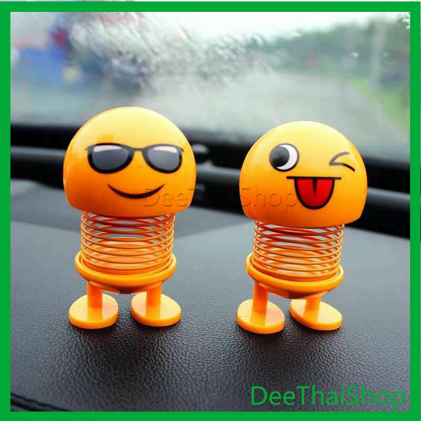 dee-thai-a640-ตุ๊กตาอิโมจิ-ตุ๊กตาส่ายหัว-ตกแต่งรถภายใน-emoji-ตุ๊กตาส่ายหัวได้-ประดับยนต์-อีโมติคอน-car-decoration