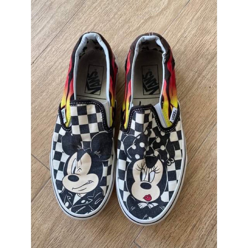 Mickey and minnie flame on sale vans