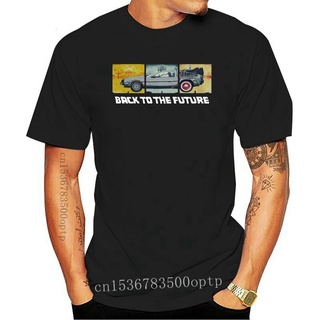 ใหม่ เสื้อยืดผ้าฝ้าย 100% พิมพ์ลาย Back To The Future Film Cult Dr Emmett Brown DeLorean สําหรับผู้ชาย 2022