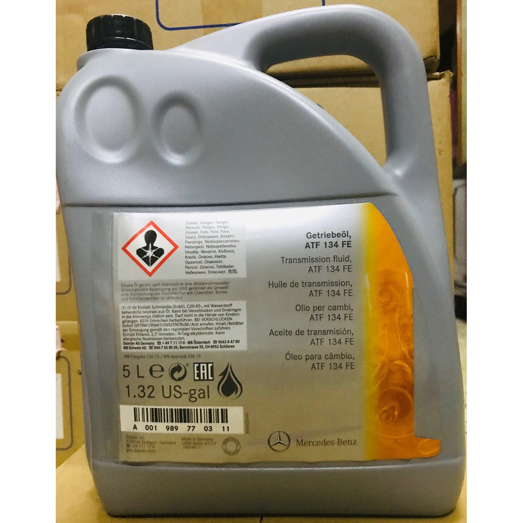 น้ำมันเกียร์ Benz เบอร์ 78 ATF134FE สำหรับเกียร์อัตโนมัติไฟฟ้า 7สปีด ...