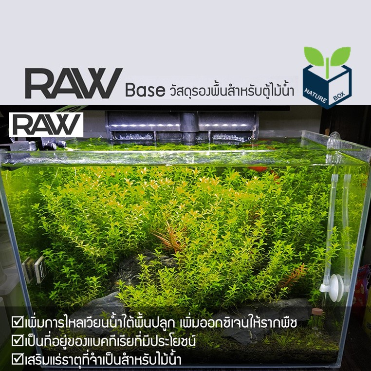 RAW BASE Base Substrate 1 Litre Rawbase วัสดุรองพื้นสำหรับตู้ไม้น้ำ ...