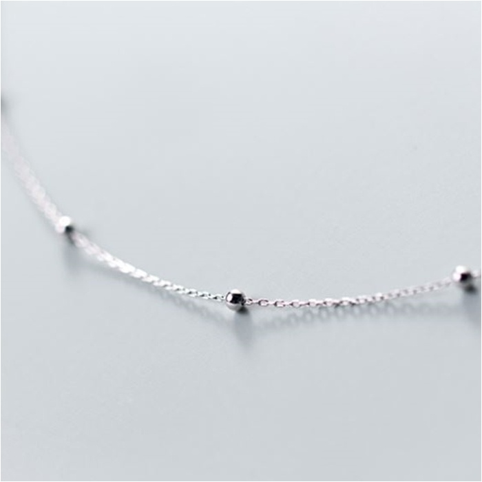 s925-simple-necklace-สร้อยคอเงินแท้-รูปแบบเรียบง่าย-ใส่สบาย-เป็นมิตรกับผิว