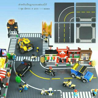 🔥ราคาโปร​🔥 Wange แผ่นเพลทถนน Road Baseplate Set (Age 6+)