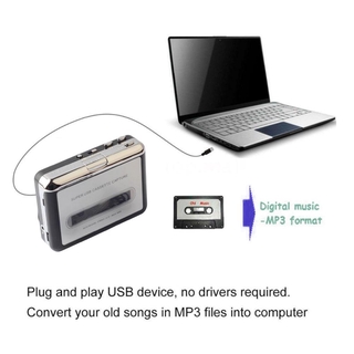 ภาพขนาดย่อของภาพหน้าปกสินค้าHS เครื่องเล่นเพลง Ezcap Walkman Cassette Tape-to-PC MP3 Converter Digital USB Capture w / Earphone จากร้าน hometoolshop6 บน Shopee ภาพที่ 7